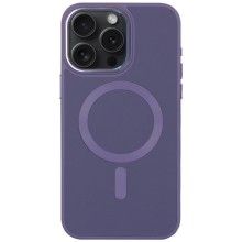 Шкіряний чохол Bonbon Leather Metal Style with MagSafe для Apple iPhone 14 Pro (6.1") – Сірий