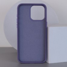 Шкіряний чохол Bonbon Leather Metal Style with MagSafe для Apple iPhone 14 Pro (6.1") – Сірий