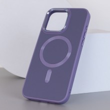 Шкіряний чохол Bonbon Leather Metal Style with MagSafe для Apple iPhone 14 Pro (6.1") – Сірий