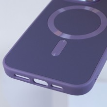 Шкіряний чохол Bonbon Leather Metal Style with MagSafe для Apple iPhone 14 Pro (6.1") – Сірий