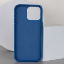 Шкіряний чохол Bonbon Leather Metal Style with MagSafe для Apple iPhone 14 Pro (6.1") – Синій
