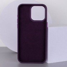 Шкіряний чохол Bonbon Leather Metal Style with MagSafe для Apple iPhone 14 Pro (6.1") – Фіолетовий