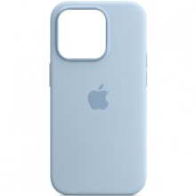 Чехол Silicone case (AAA) with Magsafe and Animation для Apple iPhone 14 Pro (6.1") – Голубой