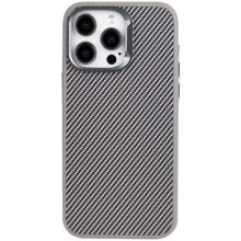 Чехол TPU+PC Carbon with MagSafe для Apple iPhone 14 Pro (6.1") – Серый