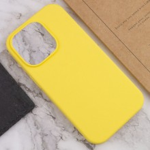 Чохол Silicone Case Full Protective (AA) NO LOGO для Apple iPhone 14 Pro (6.1") – Жовтий