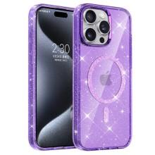 Чехол TPU Eclipse Sparkle (MagFit) для Apple iPhone 14 Pro (6.1") – Фиолетовый
