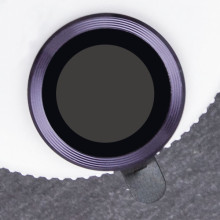 Захисне скло Metal Classic на камеру (у упак.) для Apple iPhone 14 Pro (6.1") / 14 Pro Max (6.7") – Темно-фіолетовий