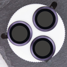 Захисне скло Metal Classic на камеру (у упак.) для Apple iPhone 14 Pro (6.1") / 14 Pro Max (6.7") – Темно-фіолетовий