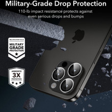 Защитное стекло Metal Classic на камеру (в упак.) для Apple iPhone 14 Pro (6.1") / 14 Pro Max (6.7") – Серебряный