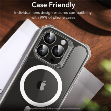 Защитное стекло Metal Classic на камеру (в упак.) для Apple iPhone 14 Pro (6.1") / 14 Pro Max (6.7") – Серебряный