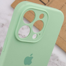 Чехол Silicone Case Full Camera Protective (AA) для Apple iPhone 14 Pro (6.1") – Зеленый