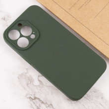 Чехол Silicone Case Full Camera Protective (AA) NO LOGO для Apple iPhone 14 Pro (6.1") – Зеленый