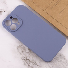Чехол Silicone Case Full Camera Protective (AA) NO LOGO для Apple iPhone 14 Pro (6.1") – Серый