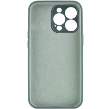 Чехол Silicone Case Full Camera Protective (AA) NO LOGO для Apple iPhone 14 Pro (6.1") – Зеленый