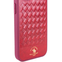 Кожаный чехол Polo Santa Barbara для Apple iPhone 14 Pro (6.1") – Красный