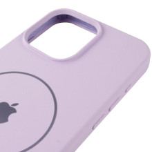 Чохол Silicone Case Full Protective (AA) V2 with MagSafe для Apple iPhone 14 Pro (6.1") – Бузковий