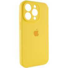 Чехол Silicone Case Full Camera Protective (AA) для Apple iPhone 14 Pro (6.1") – Желтый