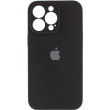 Чехол Silicone Case Full Camera Protective (AA) для Apple iPhone 14 Pro (6.1") – Черный