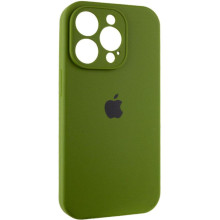 Чехол Silicone Case Full Camera Protective (AA) для Apple iPhone 14 Pro (6.1") – Зеленый