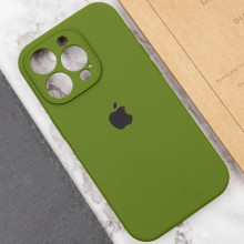 Чехол Silicone Case Full Camera Protective (AA) для Apple iPhone 14 Pro (6.1") – Зеленый