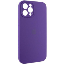 Чехол Silicone Case Full Camera Protective (AA) для Apple iPhone 14 Pro (6.1") – Фиолетовый