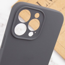 Чехол Silicone Case Full Camera Protective (AA) NO LOGO для Apple iPhone 14 Pro (6.1") – Серый
