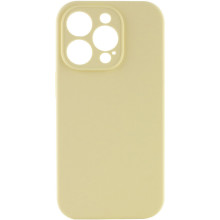 Чехол Silicone Case Full Camera Protective (AA) NO LOGO для Apple iPhone 14 Pro (6.1") (Желтый)