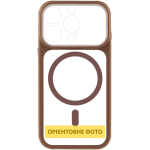 Чохол TPU+PC GETMAN Moon Clear with MagSafe для Apple iPhone 14 Pro (6.1") – Brown