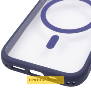 Чохол TPU+PC GETMAN Moon Clear with MagSafe для Apple iPhone 14 Pro (6.1") – Blue