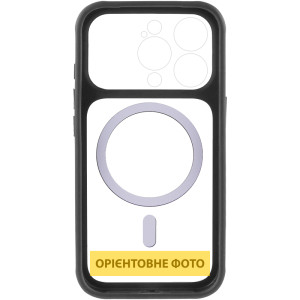 Чохол TPU+PC GETMAN Moon Clear with MagSafe для Apple iPhone 14 Pro (6.1") – Чорний