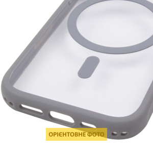 Чохол TPU+PC GETMAN Moon Clear with MagSafe для Apple iPhone 14 Pro (6.1") – Сірий