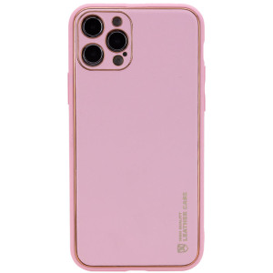 Шкіряний чохол Xshield для Apple iPhone 14 Pro (6.1") (Рожевий)