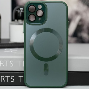 Чохол TPU+Glass Sapphire Midnight with Magnetic Fit для Apple iPhone 14 Pro (6.1") – Зелений