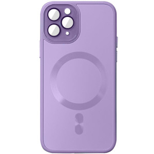 Чохол TPU+Glass Sapphire Midnight with Magnetic Fit для Apple iPhone 14 Pro (6.1") – Бузковий