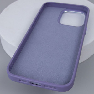 Шкіряний чохол Bonbon Leather Metal Style with MagSafe для Apple iPhone 14 Pro (6.1") – Сірий