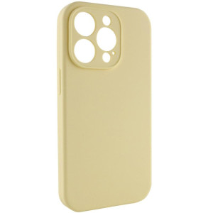 Чохол Silk Full Camera Protective (AA) NO LOGO для Apple iPhone 14 Pro (6.1") – Жовтий