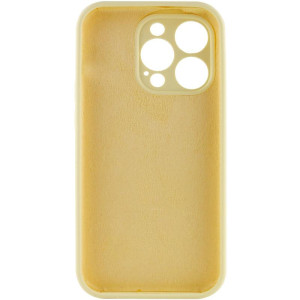 Чохол Silk Full Camera Protective (AA) NO LOGO для Apple iPhone 14 Pro (6.1") – Жовтий