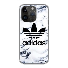 Чехлы Адидас для iPhone 14 Pro (AlphaPrint) (Адидас на мраморе)