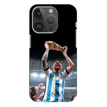 Чехлы Лео Месси Аргентина для iPhone 14 Pro (Счастливый Месси)