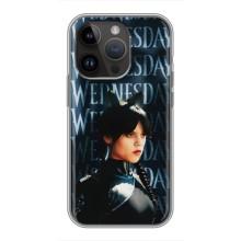 Чохол з картинкою Венсдей на iPhone 14 Pro (Вендсдей з ушками)