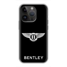Чохли з тематикою "Круті машини" на iPhone 14 Pro (Logo Bentley)