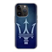 Чохли з тематикою "Круті машини" на iPhone 14 Pro (Лого Maserati)