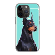 Чехол ДОБЕРМАН для iPhone 14 Pro (Король доберман)