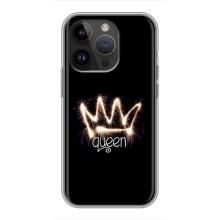 Чохол (Корона на чорному фоні) для Айфон 14 Про (Корона)