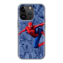 Силіконовий Чохол для iPhone 14 Pro (Людина павук)