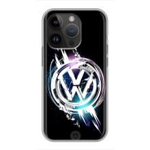 Чохол "Фольксваген" для iPhone 14 Pro (Volkswagen на чорному)