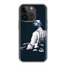 Чохол з картинкою "Герой Pubg" на iPhone 14 Pro (В екіперівці)