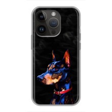 Бампер для iPhone 14 Pro с картинкой "Песики" (Собака Мопс)