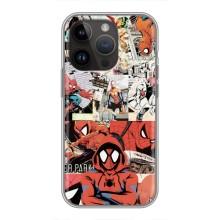 Чохол Супергерой Людина Павук на iPhone 14 Pro (Комікс Павука)