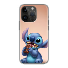 Чехол с рисунком Стич для iPhone 14 Pro – Стич с шоколадом